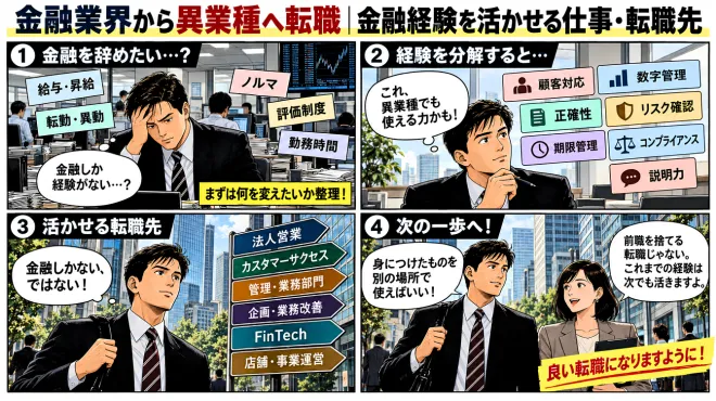 金融業界から異業種へ転職