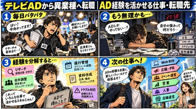 テレビADから異業種へ転職